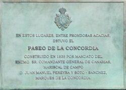 180 años de la inauguración del Paseo de La Concordia en Santa Cruz de Tenerife