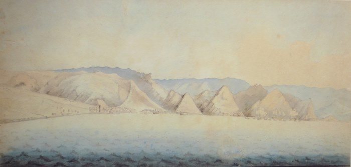 Las fortificaciones de Santa Cruz cuando el ataque de Nelson vistas a través de la mirada de un inglés